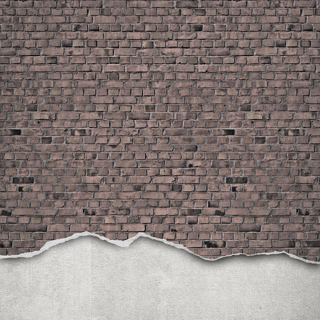 Brick hole white wall honeycomb free wallpaper for tablet - medium preview image