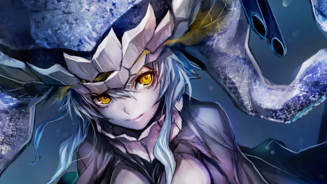 Woman yellow eyes dragon head free wallpaper for desktop - medium preview image