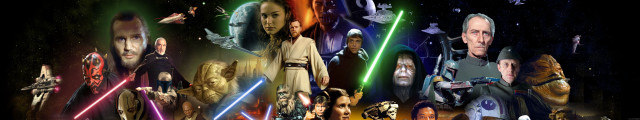 Star wars collage characters lightsabers free wallpaper for desktop - medium preview image