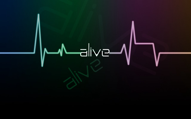 Colorful heartbeat swive line of free wallpaper for desktop - medium preview image