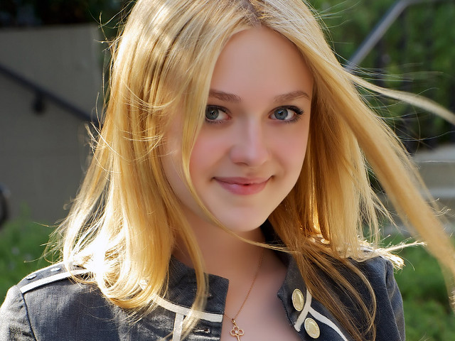 Blonde woman necklace jacket sun free wallpaper for desktop - medium preview image