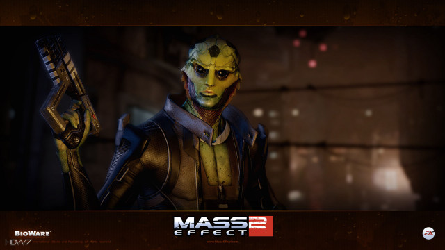 Man holding gun mass effect free wallpaper for desktop - medium preview image