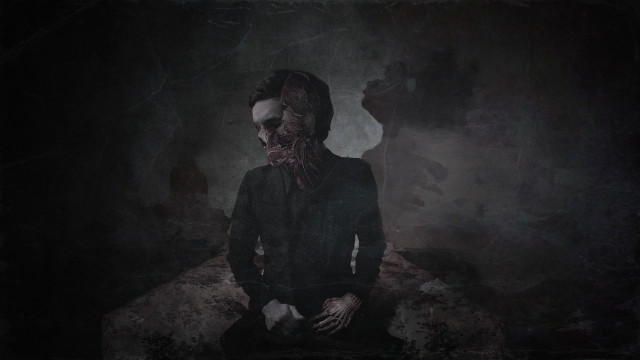 Creepy man mask rock dark free wallpaper for desktop - medium preview image