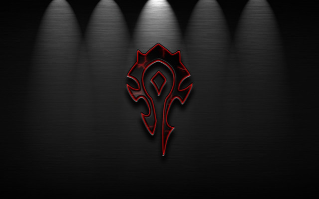 Red black wallpaper logo spotlights free wallpaper for desktop - medium preview image