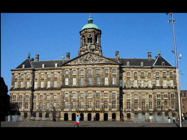 Clocktower cityscape blue sky bridge free wallpaper for desktop - medium preview image