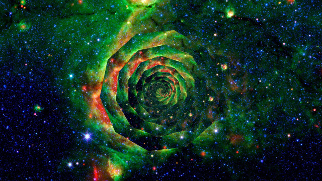 Spiral shaped object space stars free wallpaper for desktop - medium preview image