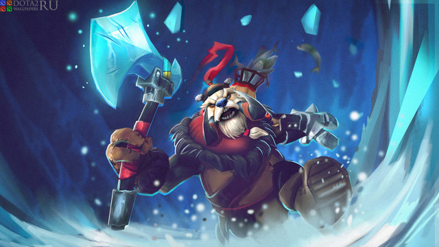 Cartoon character giant axe sword free wallpaper for desktop - medium preview image