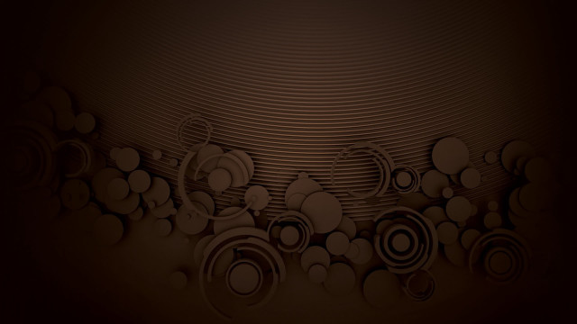 Brown background circles lines pattern free wallpaper for desktop - medium preview image