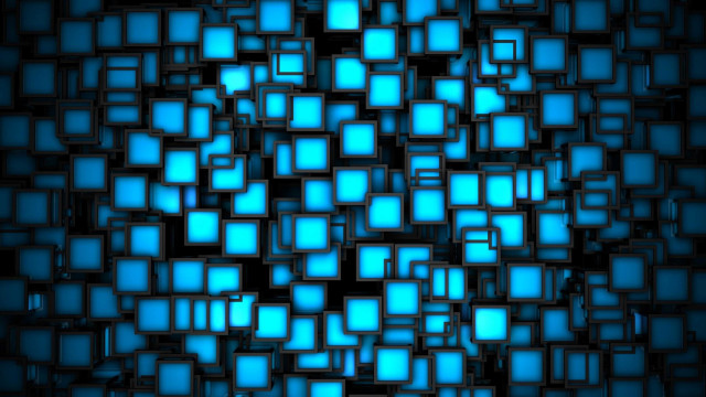 Blue background squares pattern design #6 free wallpaper for desktop - medium preview image