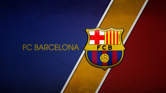 Barcelona fc logo wall blue free wallpaper for desktop - medium preview image