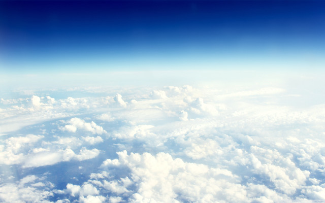 Airplane window sky clouds blue #2 free wallpaper for desktop - medium preview image