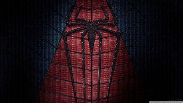 Spider man poster red black free wallpaper for desktop - medium preview image