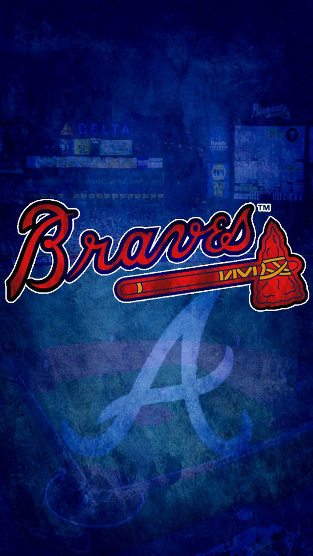 Baseball team logo blue background free wallpaper for mobile - medium preview image