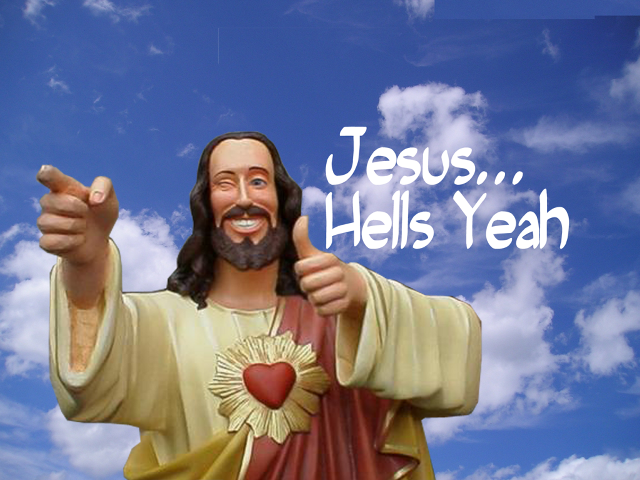 Jesus heart thumbs up hells free wallpaper for desktop - medium preview image