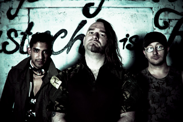 Men standing graffiti wall sign free wallpaper for desktop - medium preview image