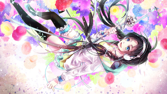 Alice prin flying anime flowers free wallpaper for desktop - medium preview image
