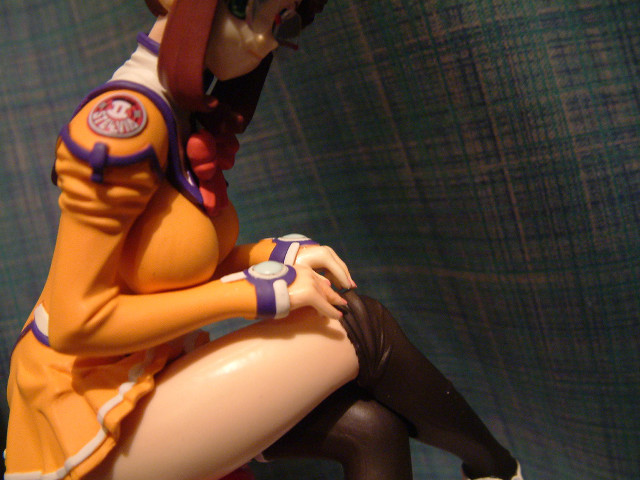 Figurine woman sitting chair legs free wallpaper for desktop - medium preview image