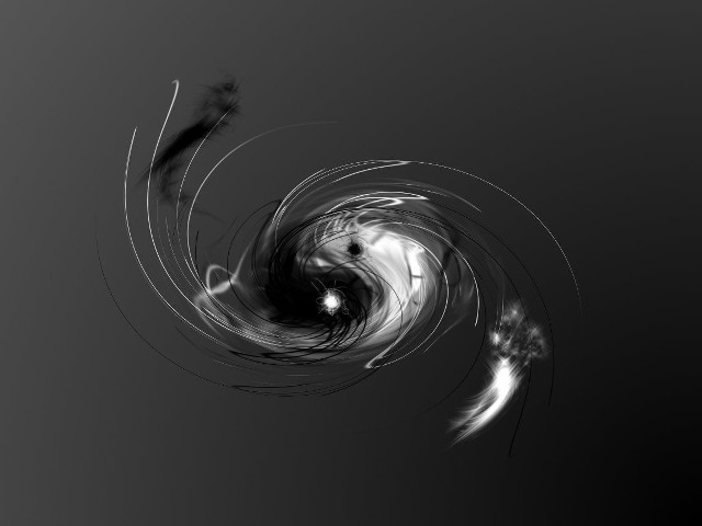 Spiral smoke black white background free wallpaper for desktop - medium preview image