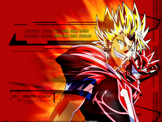 Anime character sword red background #3 free wallpaper for desktop - medium preview image
