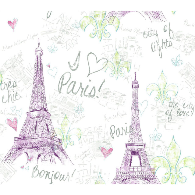 Eiffel tower paris drawing butterfly free wallpaper for tablet - medium preview image