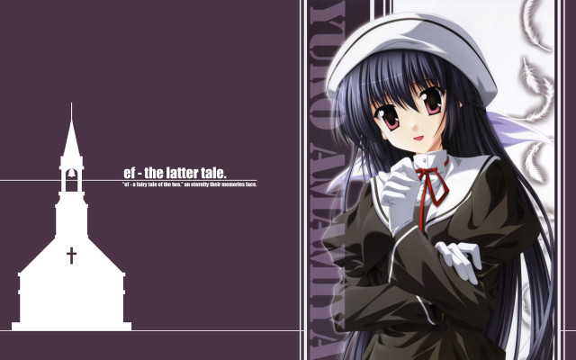 Girl hat dress church tower free wallpaper for desktop - medium preview image