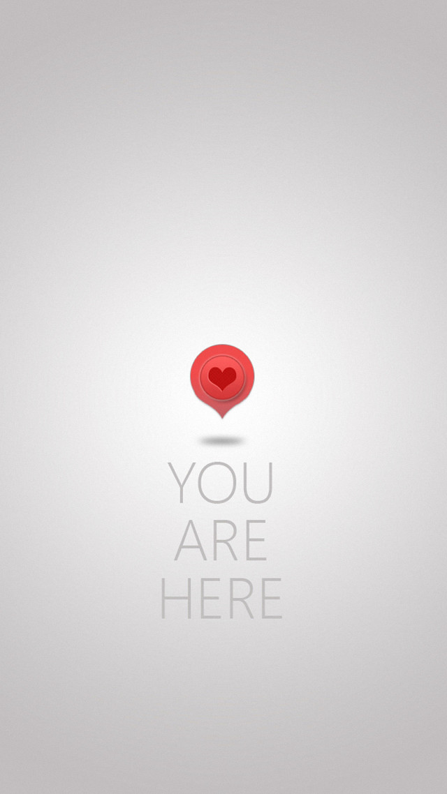 Red heart white background you free wallpaper for mobile - medium preview image