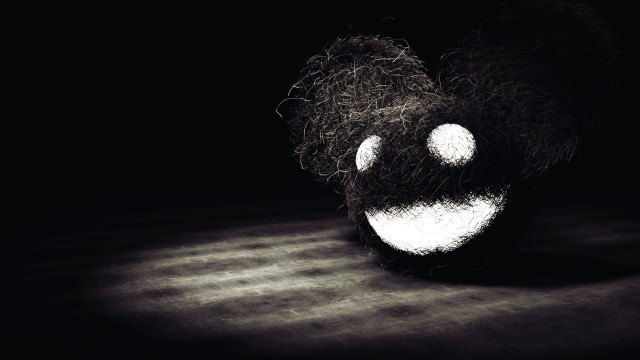 Smiling face black background black free wallpaper for desktop - medium preview image