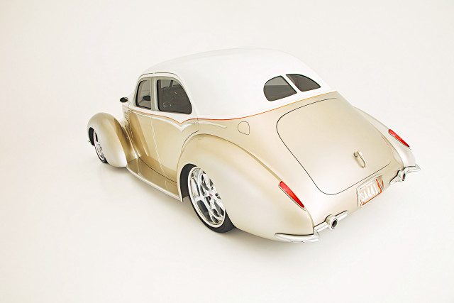 White gold car digital rendering free wallpaper for desktop - medium preview image