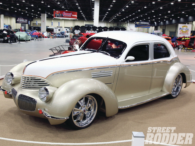 White car parked building crowd free wallpaper for desktop - medium preview image