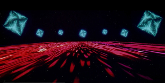 Red green object background black free wallpaper for desktop - medium preview image