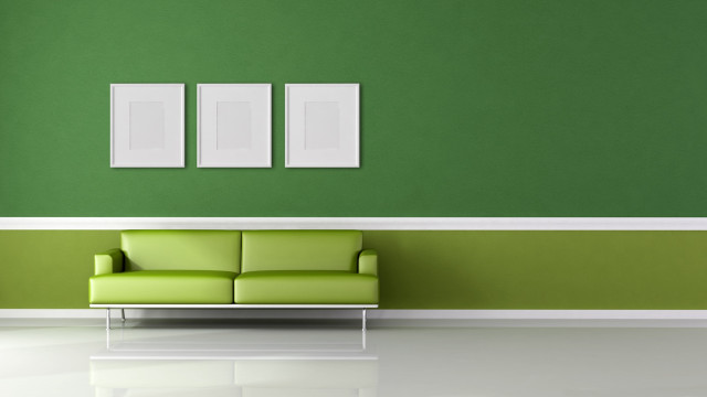 Green couch white frames green free wallpaper for desktop - medium preview image
