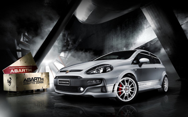 Silver car dark room smoke free wallpaper for desktop - medium preview image