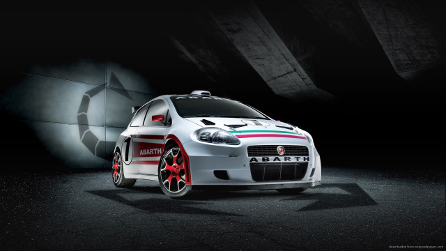 White car green red stripe free wallpaper for desktop - medium preview image