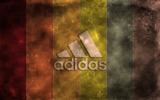 Adidas colored stripes black background free wallpaper for desktop - medium preview image