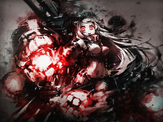 Woman blood gun background red free wallpaper for desktop - medium preview image
