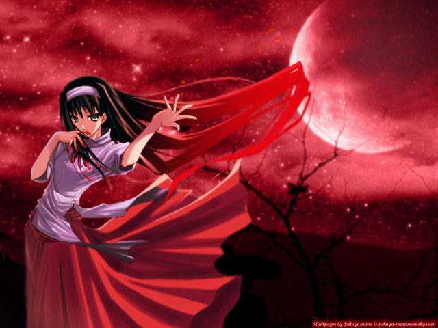 Girl red dress flying arms free wallpaper for desktop - medium preview image