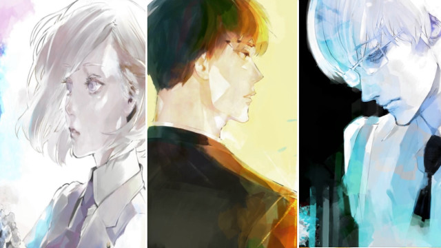 Man woman white hair tie free wallpaper for desktop - medium preview image