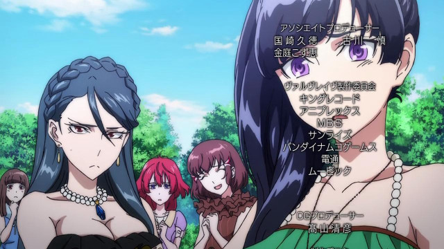 Girls group trees grass caption free wallpaper for desktop - medium preview image