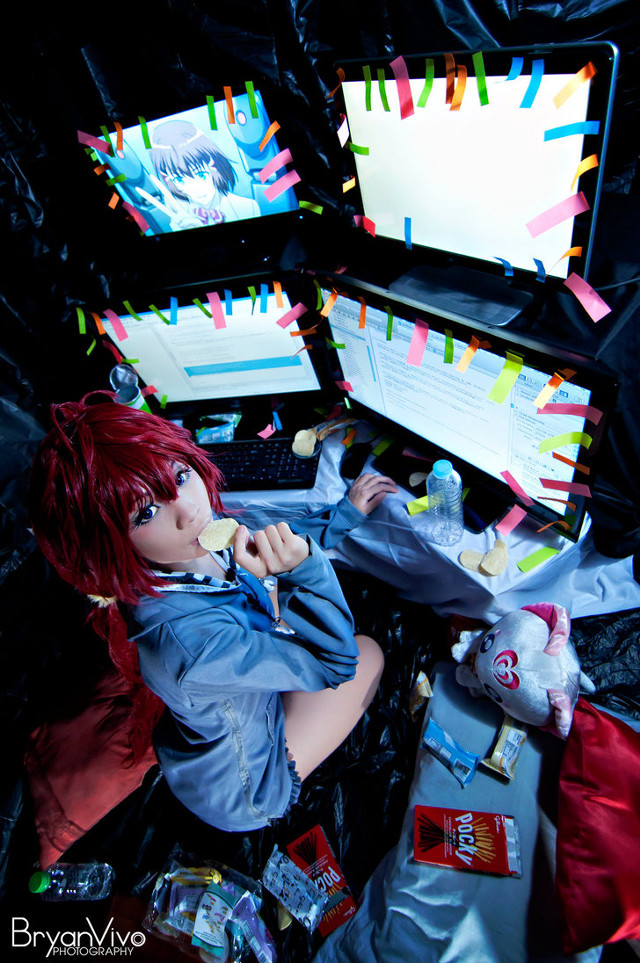 Doll sitting computer screen stuffed free wallpaper for mobile - medium preview image