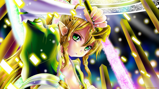 Woman green eyes yellow dress free wallpaper for desktop - medium preview image