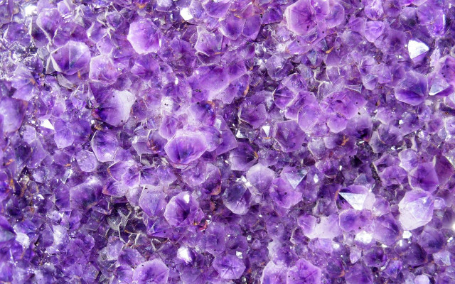 Purple crystal rock flower branch free wallpaper for desktop - medium preview image