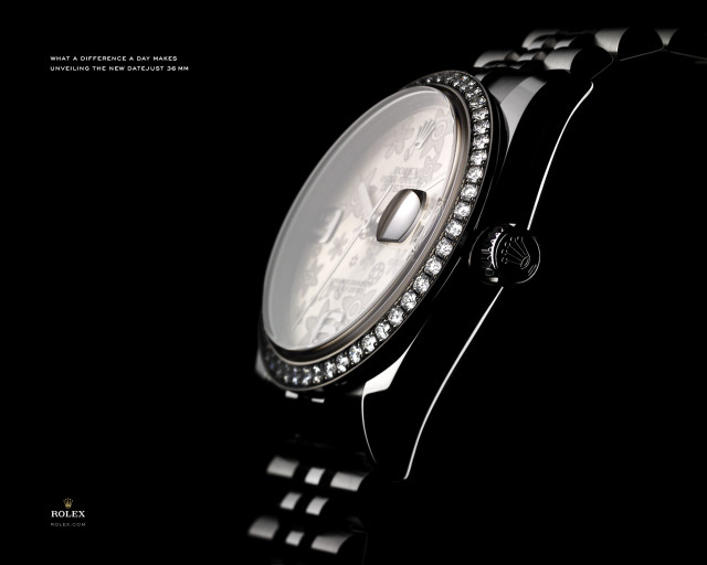 Diamond watch black background photorealism free wallpaper for desktop - medium preview image