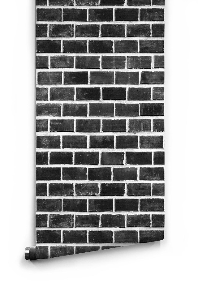 Black white brick wall border free wallpaper for mobile - medium preview image