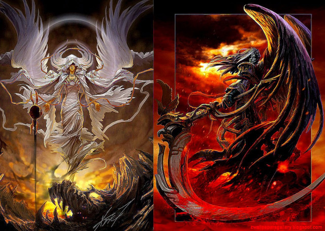 Angels demons with wings images free wallpaper for desktop - medium preview image