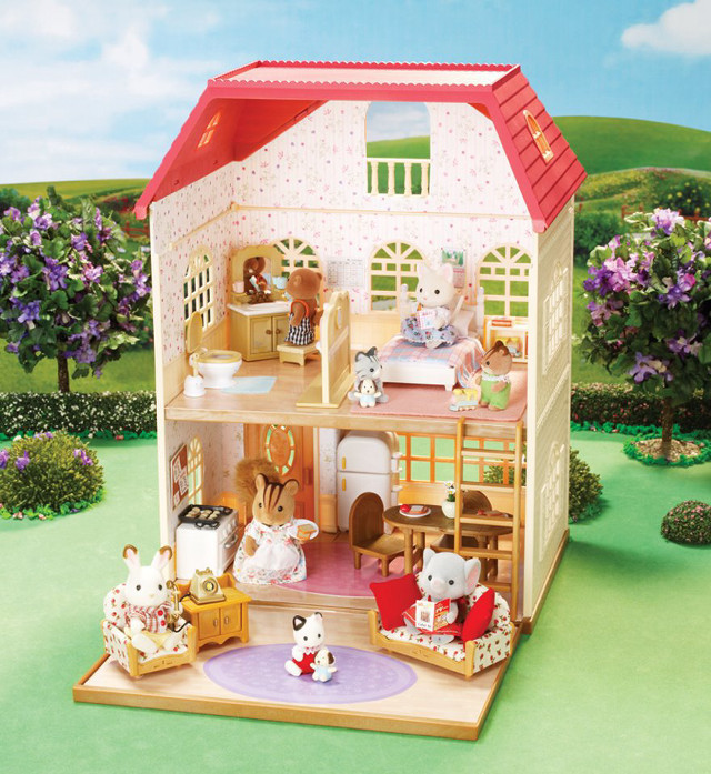 Dollhouse animals dog yard playful free wallpaper for tablet - medium preview image
