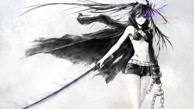 Woman sword chain bird shoulder free wallpaper for desktop - medium preview image