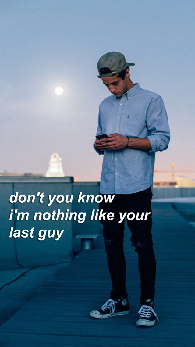 Man dock cellphone caption looking free wallpaper for mobile - medium preview image