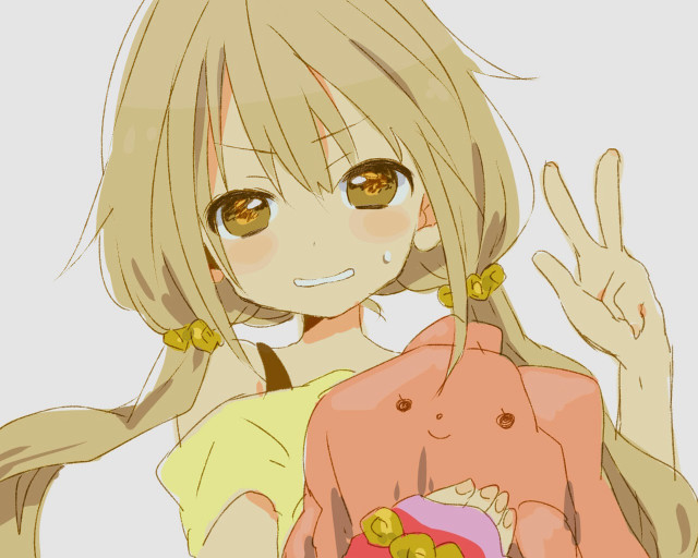 Girl long hair pink object free wallpaper for desktop - medium preview image