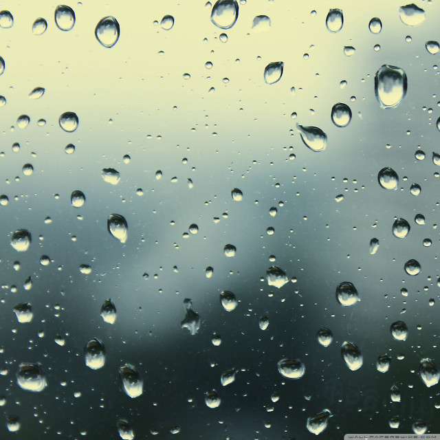 Window rain drops clouds blue #2 free wallpaper for tablet - medium preview image