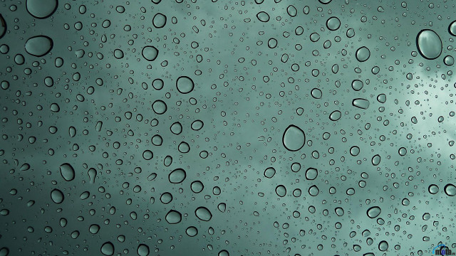 Rain covered window cloudy sky free wallpaper for desktop - medium preview image